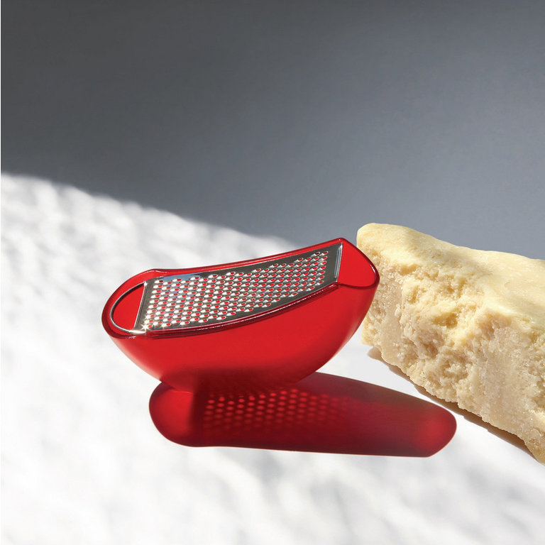 Alessi Alessi - Rape à fromage avec récipient - Rouge