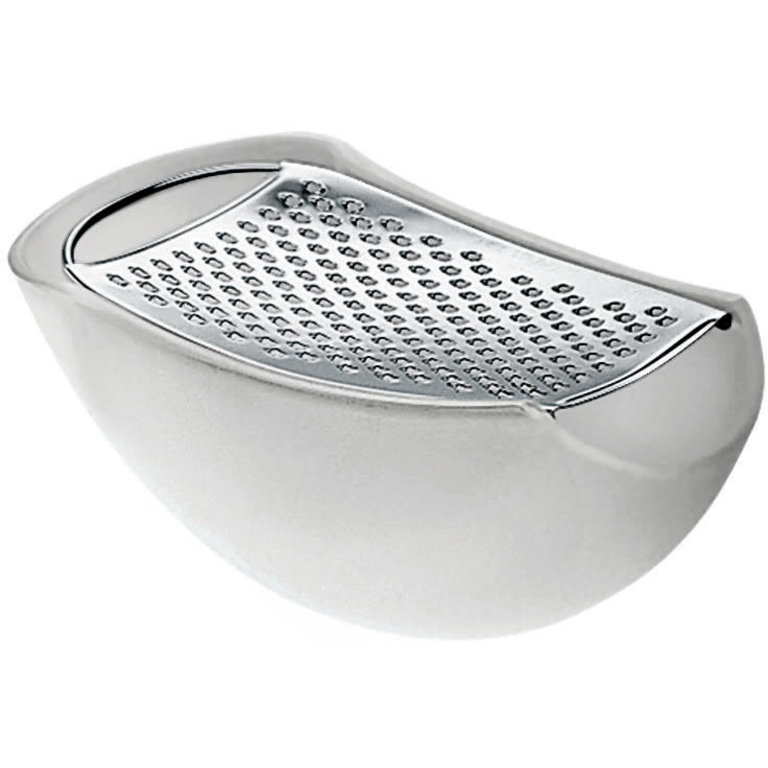 Alessi Alessi - Cheese grater with container - White