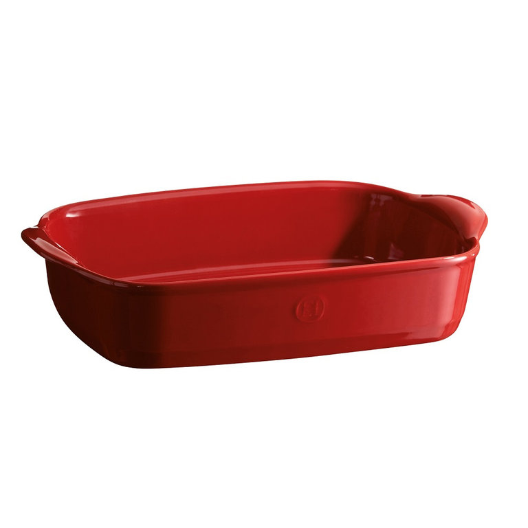 Émile Henry Emile Henry - Small rectangular dish (8.5 x 5.5"), grand cru (red)