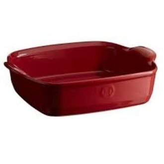 Émile Henry Emile Henry - Plat carré 26cm - grand cru (rouge) Émile Henry Emile Henry - Plat carré 26cm - grand cru (rouge)