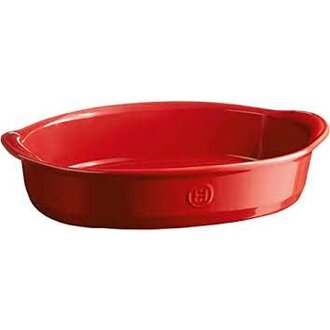 Émile Henry Emile Henry - Plat ovale moyen - Grand cru (rouge) Émile Henry Emile Henry - Plat ovale moyen - Grand cru (rouge)