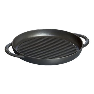Staub Staub - Grill rond 26cm (10") en fonte émaillée, noir Staub Staub - Grill rond 26cm (10") en fonte émaillée, noir