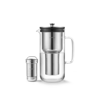 Aarke Aarke - Purifier - Pichet Filtrant en Verre et Inox - Large (2.4L) Aarke Aarke - Purifier - Pichet Filtrant en Verre et Inox - Large (2.4L)