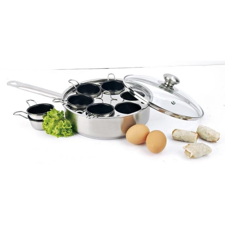 Demeyere 4-cup Stainless Steel Egg Poacher Set, Resto Series