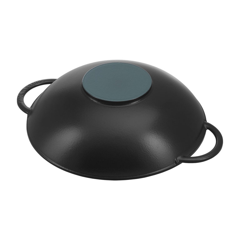 Staub Staub - Enamelled cast iron wok 37cm, black