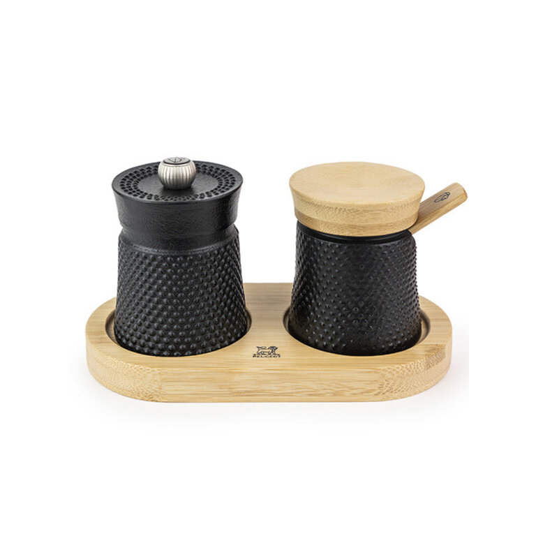 Peugeot Peugeot - Coffret Bali moulin à poivre 8cm + pot à sel, fonte noire