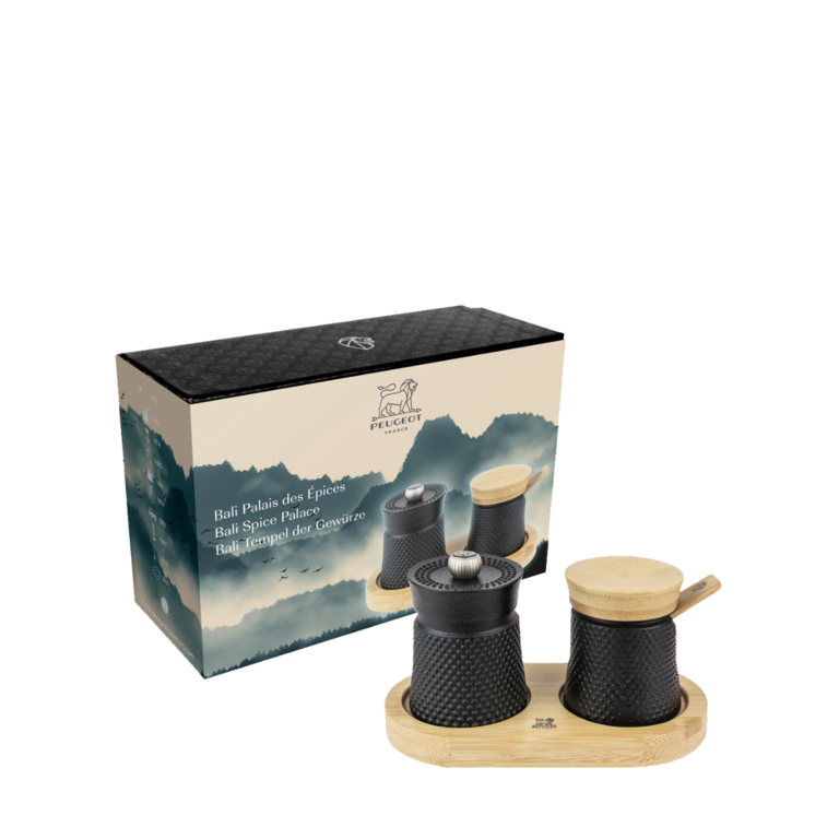 Peugeot Peugeot - Coffret Bali moulin à poivre 8cm + pot à sel, fonte noire