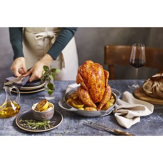 Staub Staub - Roaster 24 cm pour volaille - Gris Staub Staub - Roaster 24 cm pour volaille - Gris