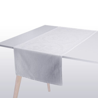 Le Jacquard Français Le Jacquard Français - Chemin de table Duchesse - Blanc Le Jacquard Français Le Jacquard Français - Chemin de table Duchesse - Blanc
