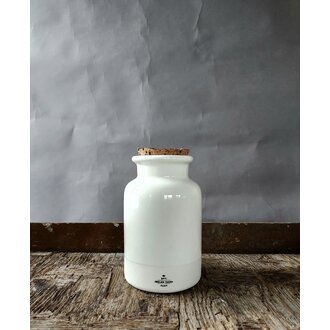 Atelier Trema Atelier Tréma - Jar with Cork Lid - White Atelier Trema Atelier Tréma - Jar with Cork Lid - White
