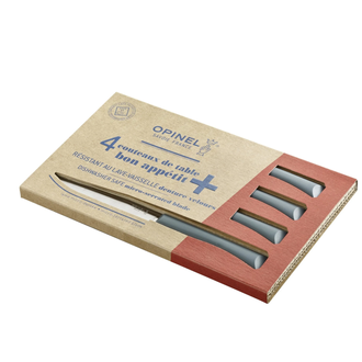 Opinel Opinel - Set de 4 couteaux de table en acier inoxydable - Anthracite Opinel Opinel - Set de 4 couteaux de table en acier inoxydable - Anthracite