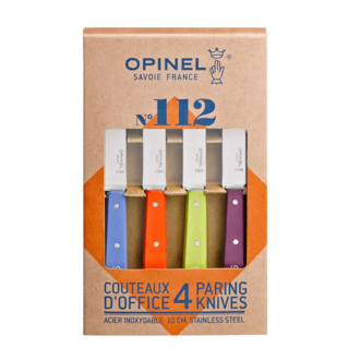 Opinel Opinel - Set de 4 couteaux d'office No. 112 en acier inoxydable - Pop color Opinel Opinel - Set de 4 couteaux d'office No. 112 en acier inoxydable - Pop color