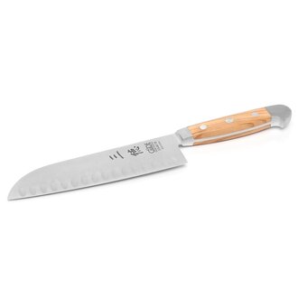Güde GÜDE - Alpha Olive - Couteau Santoku Alvéole - 18cm / 7"