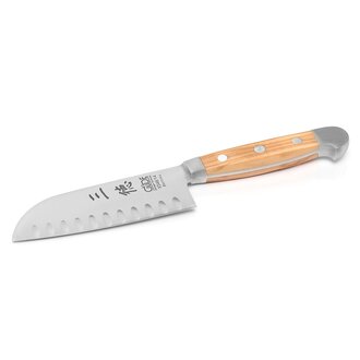 Güde GÜDE - Alpha Olive - Santoku Knife with hollow edges- 14cm / 5.5" Güde GÜDE - Alpha Olive - Santoku Knife with hollow edges- 14cm / 5.5"