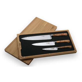 Laguiole en Aubrac Laguiole en Aubrac - Set of 3 Walnut kitchen knives