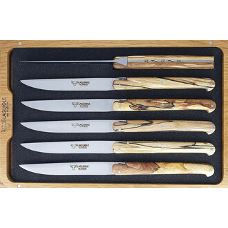 Laguiole en Aubrac Laguiole en Aubrac - 6 Ancestral table knives Aubrac wood