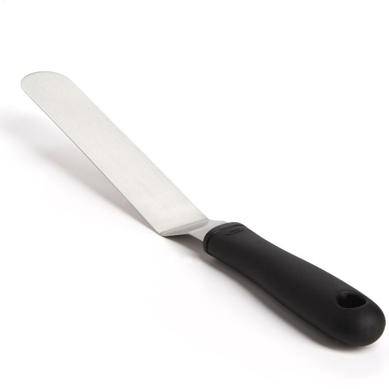 Oxo Oxo - Angled spatula 33cm (13"), stainless steel + black silicone