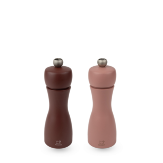 Peugeot Peugeot - Duo of manual salt and pepper mills in wood, earth, 15 cm