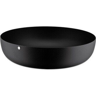 Alessi Alessi - Panier rond Noir JM17/29 BT/ Round basket- in steel coloured with epoxy resin, black