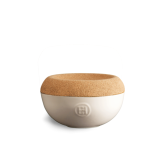 Émile Henry Émile Henry - Salt pot + cork lid, clay