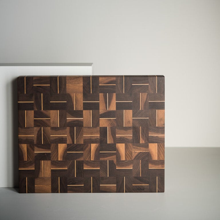 Arbol Arbol - Zig-zag end-grain cutting board 58x40cm (23"x16") noyer