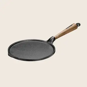 Skeppshult Skeppshult - Pancake Pan with Walnut Handle -  23cm/9" Skeppshult Skeppshult - Pancake Pan with Walnut Handle -  23cm/9"