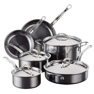 Hestan Hestan - Ensemble 10 Pièces NanoBond - Batterie de Cuisine Ultime en Titane Hestan Hestan - Ensemble 10 Pièces NanoBond - Batterie de Cuisine Ultime en Titane