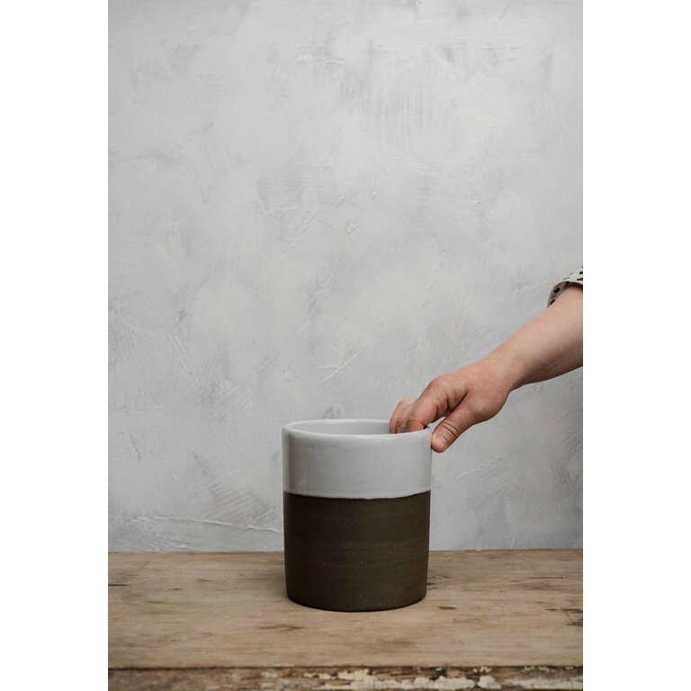 Atelier Trema Atelier Tréma - Pot à Ustensiles (6x6.5") - Gris