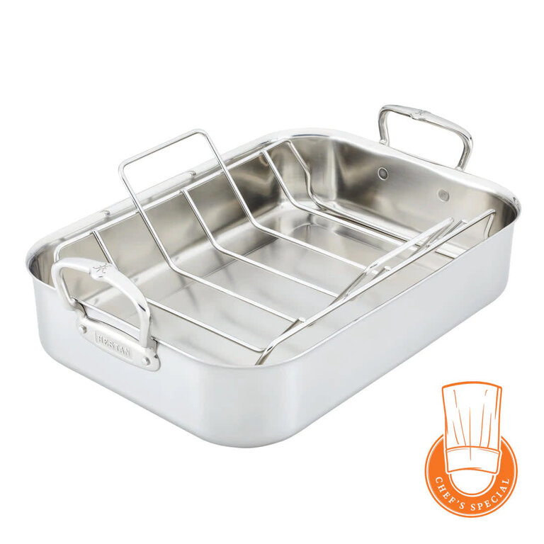 Hestan Hestan - 31656 - Provisions - Rôtissoire avec Grille en Acier Inoxydable (16.5")