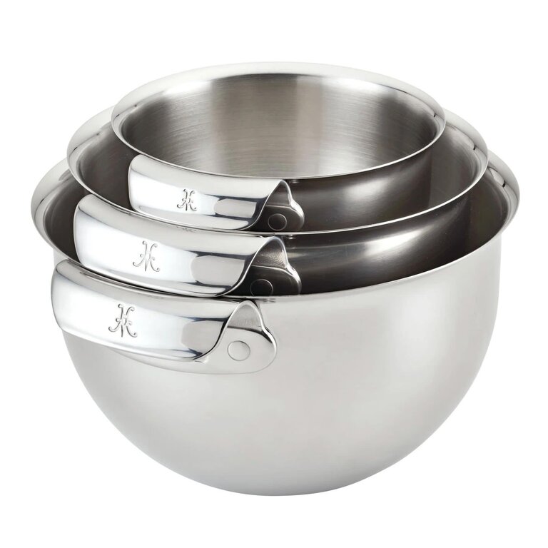 Hestan Hestan - 48696-C - Provisions - Ensemble de 3 Bols à Mélanger en Acier Inoxydable
