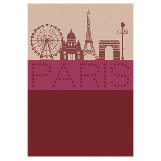 Le Jacquard Français Le Jacquard Français - Torchon Paris Lumière - Glamour/Red Le Jacquard Français Le Jacquard Français - Torchon Paris Lumière - Glamour/Red