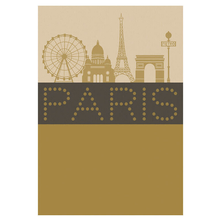 Le Jacquard Français Le Jacquard Français - Tea Towel Paris Lumière - Brown