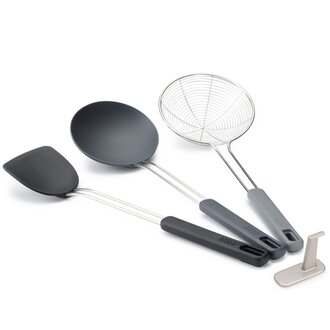 Joseph Joseph Joseph Joseph - Ensemble d'Ustensiles Pour Wok Nest™ Fusion - 3 Pièces Joseph Joseph Joseph Joseph - Ensemble d'Ustensiles Pour Wok Nest™ Fusion - 3 Pièces