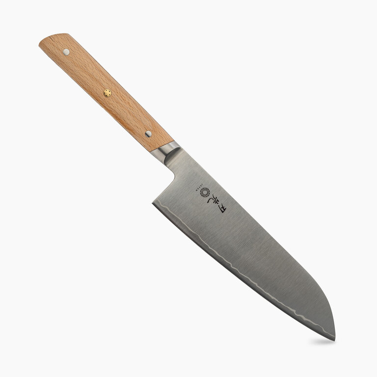 Hazaki Knives Hazaki - Santoku Knife - Classic Series Beechwood