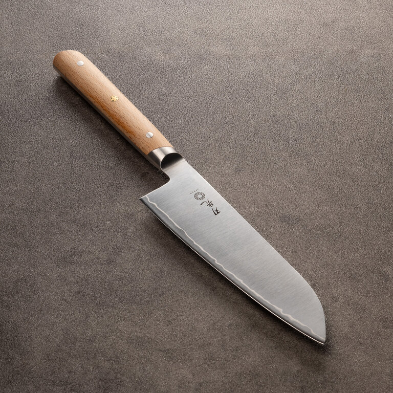 Hazaki Knives Hazaki - Santoku Knife - Classic Series Beechwood