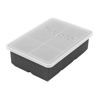 Tovolo Tovolo - King Cube Ice Tray with Lid - Charcoal