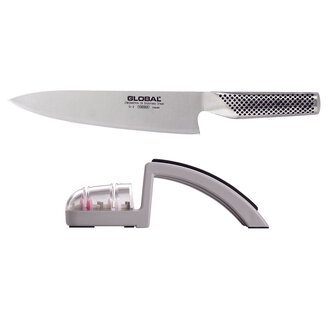 Global Global - Chef Knife G2 + Sharpener 2 Piece Set (71G2220GB) Global Global - Chef Knife G2 + Sharpener 2 Piece Set (71G2220GB)