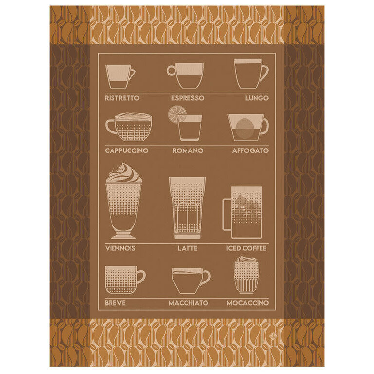 Le Jacquard Français Le Jacquard Français - Torchon  BARISTA couleur Maccacino/Brown