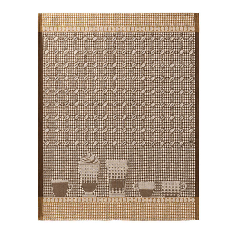 Le Jacquard Français Le Jacquard Français - Torchon nid-d'abeilles BARISTA couleur Maccacino/Brown