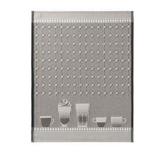 Le Jacquard Français Le Jacquard Français - Torchon nid-d'abeilles BARISTA couleur Ristretto/Black Le Jacquard Français Le Jacquard Français - Torchon nid-d'abeilles BARISTA couleur Ristretto/Black