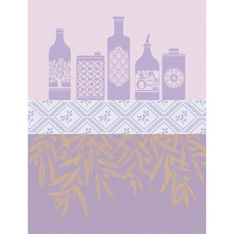 Le Jacquard Français Le Jacquard Français - Torchon HUILES PROVENÇALES couleur Lavande/Purple Le Jacquard Français Le Jacquard Français - Torchon HUILES PROVENÇALES couleur Lavande/Purple