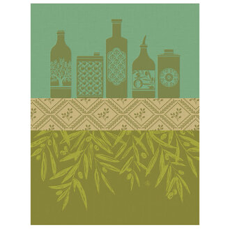 Le Jacquard Français Le Jacquard Français - Torchon HUILES PROVENÇALES couleur Olive/Green Le Jacquard Français Le Jacquard Français - Torchon HUILES PROVENÇALES couleur Olive/Green