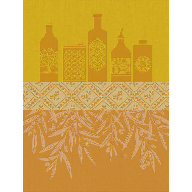 Le Jacquard Français Le Jacquard Français - Torchon HUILES PROVENÇALES couleur Tournesol/Yellow
