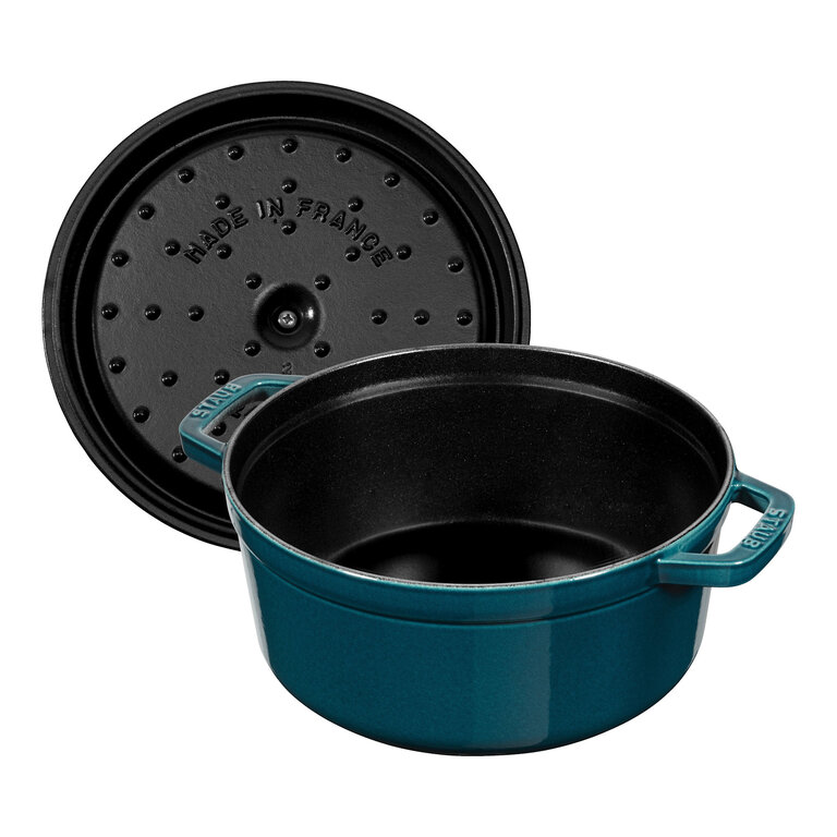 Staub Staub - Cocotte en fonte émaillée ronde 3,8L, 24cm, La Mer