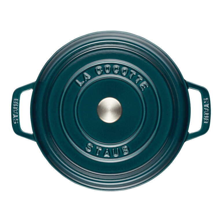Staub Staub - Cocotte en fonte émaillée ronde 3,8L, 24cm, La Mer