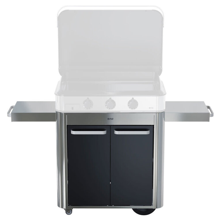 La Plancha ENO - Trolley for the ENOSIGN 80 Plancha (3 Burners) - Stainless Steel