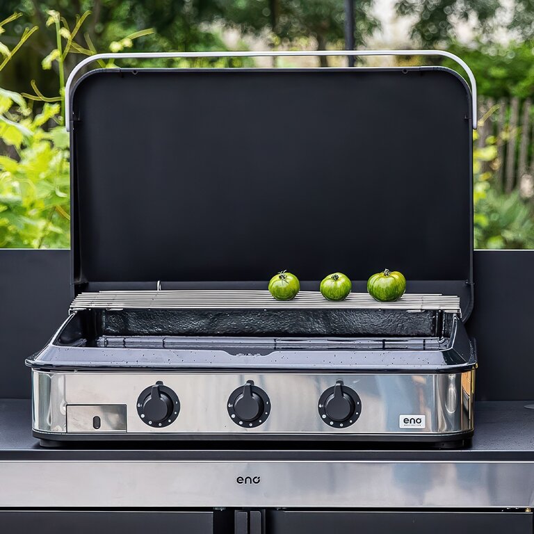 La Plancha ENO - Cover for the ENOSIGN 80 Plancha (3 Burners) - Stainless Steel