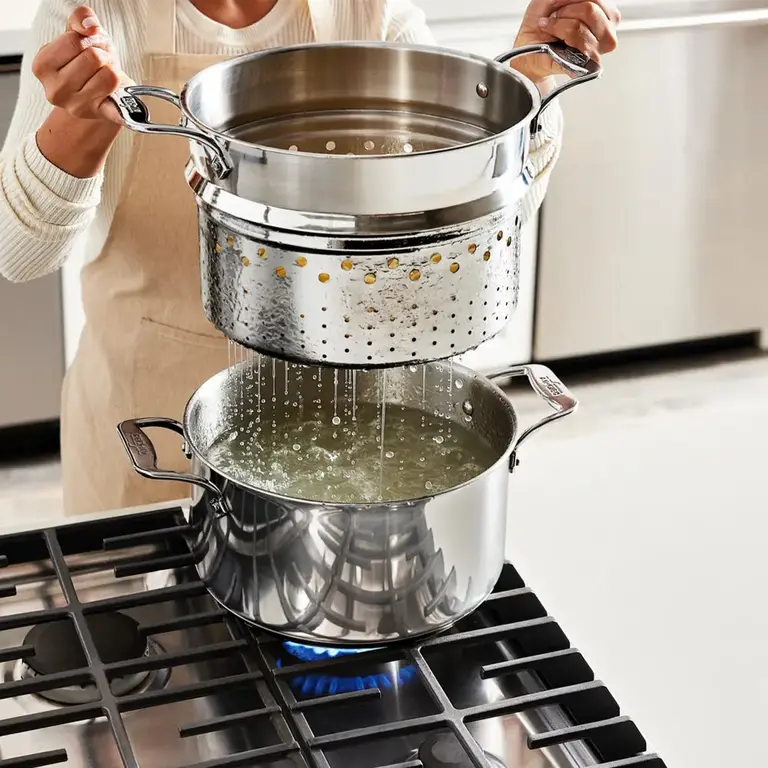 All-Clad All-Clad - 8Qt Stainless Steel Multipot with Pasta Insert