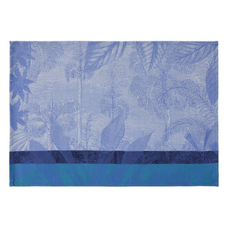 Le Jacquard Français Le Jacquard Français - Napperon Enduit SINHARÂJA - Ocean/Blue Le Jacquard Français Le Jacquard Français - Napperon Enduit SINHARÂJA - Ocean/Blue