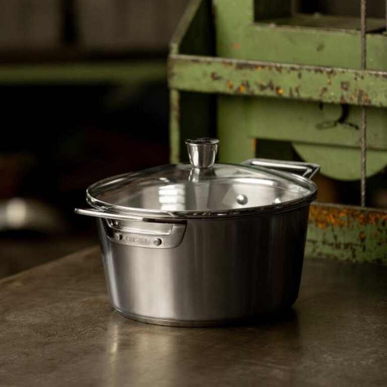 Cristel Cristel - Collection 1826 - Faitout 2 Poignées + Couvercle (1.5Qt/6")